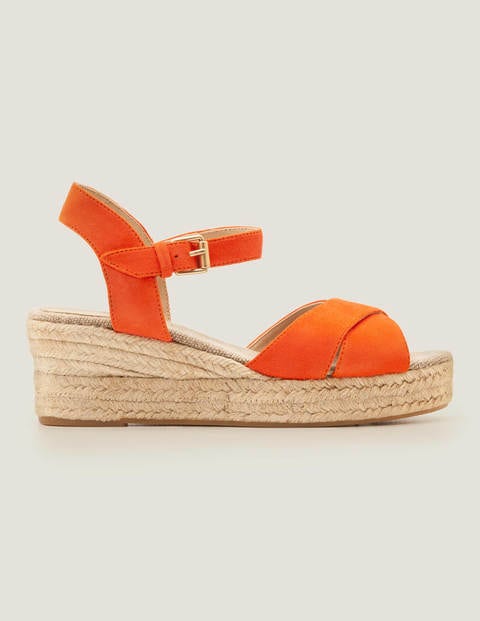 Jasmine Espadrille Wedges - Orange Sunset Jasmine Espadrille Wedges - Orange Sunset