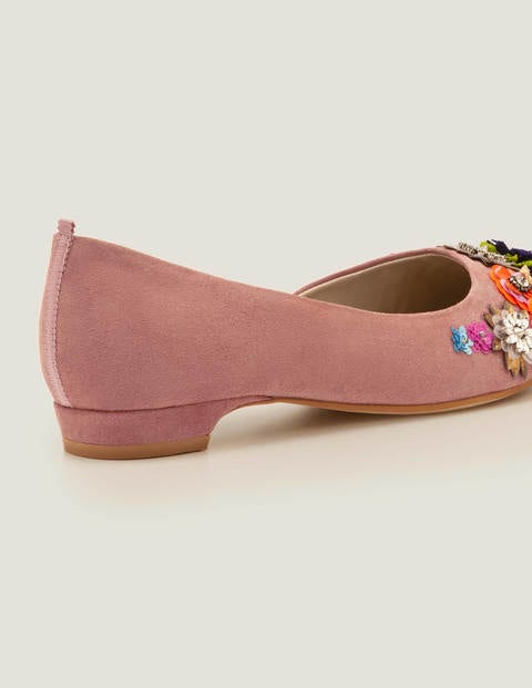 Cynthia Flache Schuhe Mit Verzierung - Dunkles Kreiderosa Cynthia Flache Schuhe Mit Verzierung - Dunkles Kreiderosa