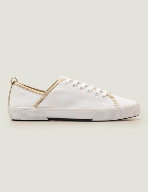 Laurie Sneakers - White/Gold Metallic Laurie Sneakers - White/Gold Metallic
