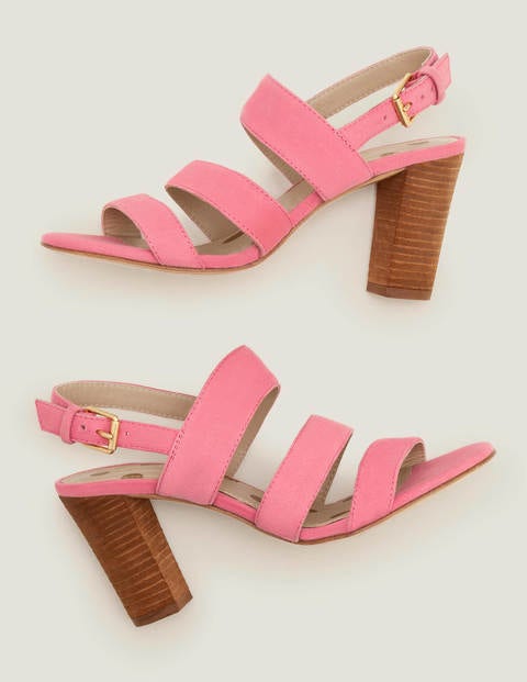 Samantha Heeled Sandals - Bright Camellia Samantha Heeled Sandals - Bright Camellia