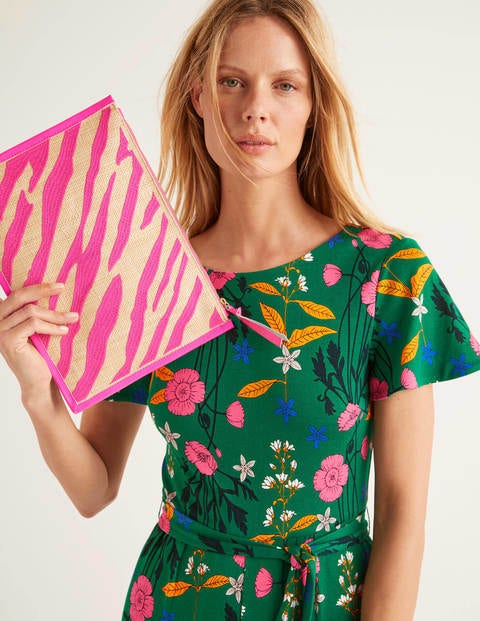 Mariana Embroidered Clutch - Party Pink Zebra Mariana Embroidered Clutch - Party Pink Zebra