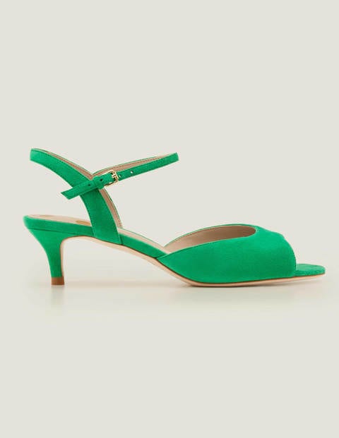 Auria Kitten Heels - Rich Emerald 