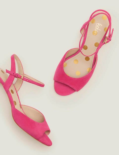 pink kitten heel sandals uk