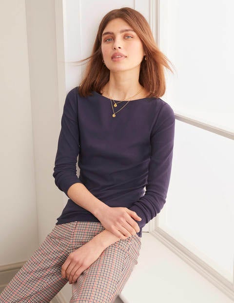 Essential Boatneck - Navy Essential Boatneck - Navy