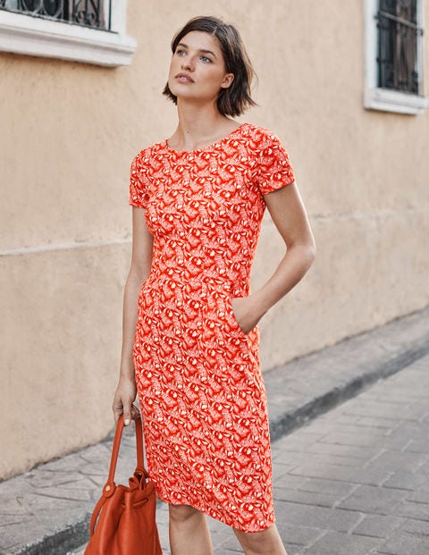 animal print shift dress