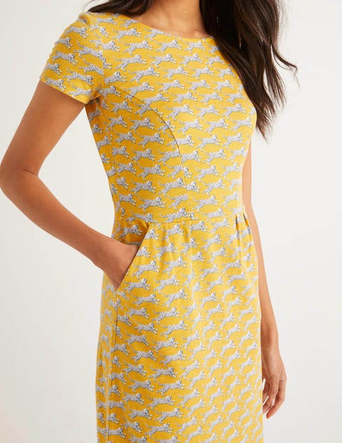yellow cheetah dress