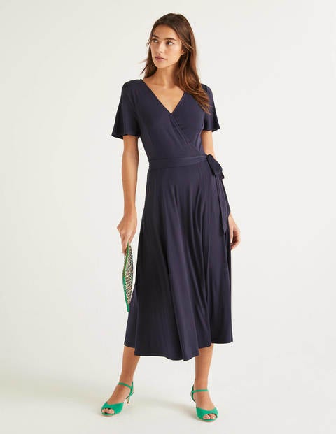 Cassia Jersey Midi Dress - Navy Cassia Jersey Midi Dress - Navy