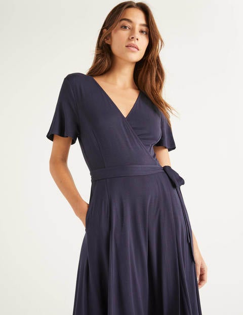 Cassia Jersey Midi Dress - Navy Cassia Jersey Midi Dress - Navy