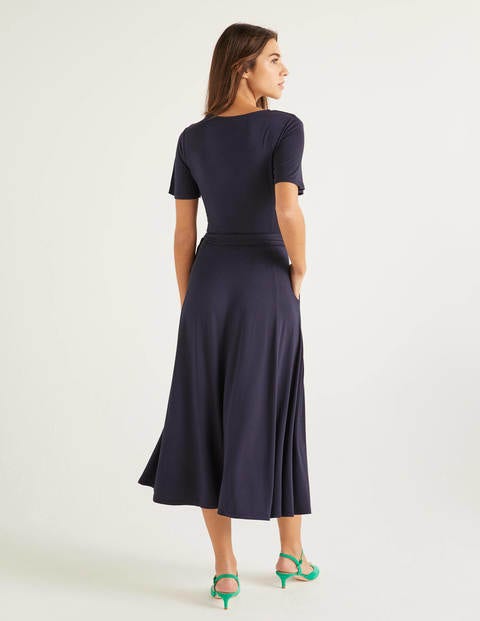 Cassia Jersey Midi Dress - Navy Cassia Jersey Midi Dress - Navy