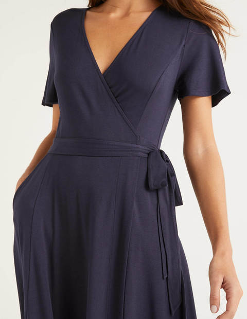 Cassia Jersey Midi Dress - Navy Cassia Jersey Midi Dress - Navy