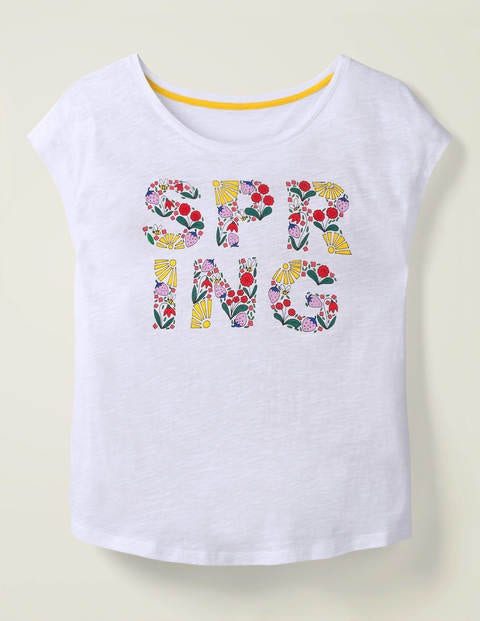 Robyn Jersey Tee - White Spring, Multi Robyn Jersey Tee - White Spring, Multi