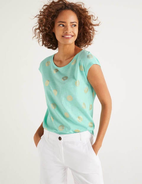Robyn Jersey Tee - Light Surf, Sun Tile Robyn Jersey Tee - Light Surf, Sun Tile