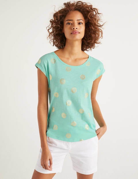 Robyn Jersey Tee - Light Surf, Sun Tile Robyn Jersey Tee - Light Surf, Sun Tile