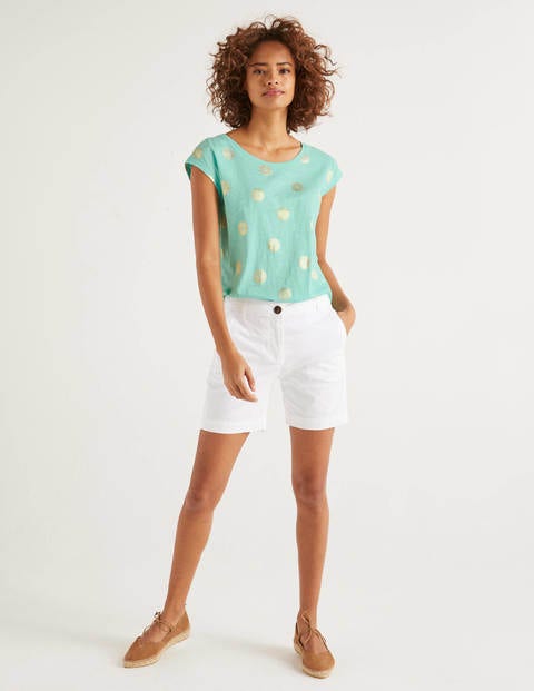 Robyn Jersey Tee - Light Surf, Sun Tile Robyn Jersey Tee - Light Surf, Sun Tile