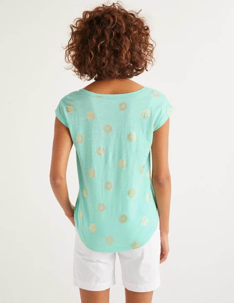 Robyn Jersey Tee - Light Surf, Sun Tile Robyn Jersey Tee - Light Surf, Sun Tile