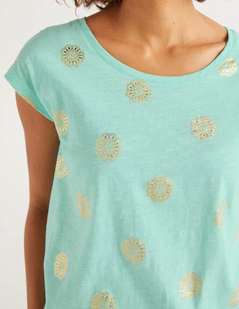 Robyn Jersey Tee - Light Surf, Sun Tile Robyn Jersey Tee - Light Surf, Sun Tile
