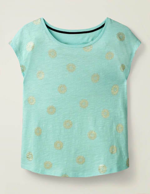Robyn Jersey Tee - Light Surf, Sun Tile Robyn Jersey Tee - Light Surf, Sun Tile