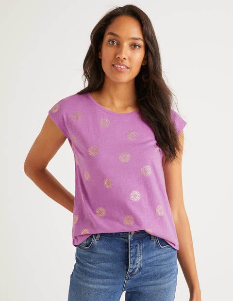 Robyn Jersey Tee - Lupin, Sun Tile Robyn Jersey Tee - Lupin, Sun Tile