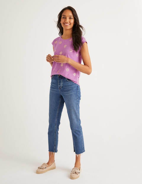 Robyn Jersey Tee - Lupin, Sun Tile Robyn Jersey Tee - Lupin, Sun Tile