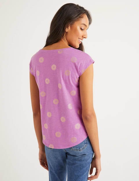 Robyn Jersey Tee - Lupin, Sun Tile Robyn Jersey Tee - Lupin, Sun Tile
