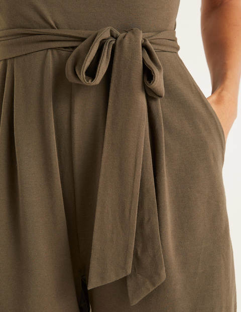 Caroline Jersey Playsuit - Classic Khaki Caroline Jersey Playsuit - Classic Khaki