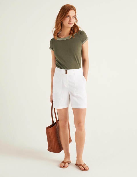 Sena Besticktes Jerseyoberteil - Klassisches Khaki/Gold, Muschelmuster Sena Besticktes Jerseyoberteil - Klassisches Khaki/Gold, Muschelmuster