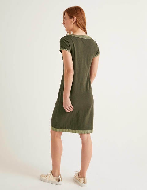 sena embroidered jersey dress