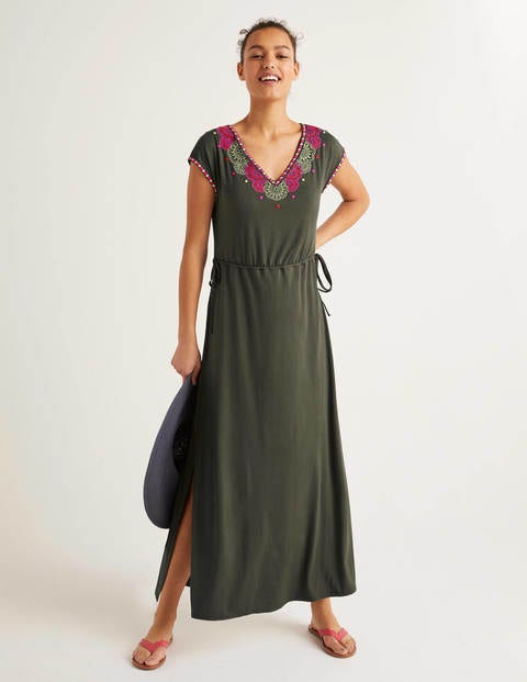 marcia embroidered maxi dress