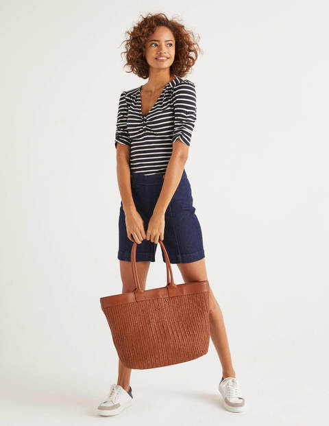 Jane Jersey Top - Navy/Ivory Stripe Jane Jersey Top - Navy/Ivory Stripe