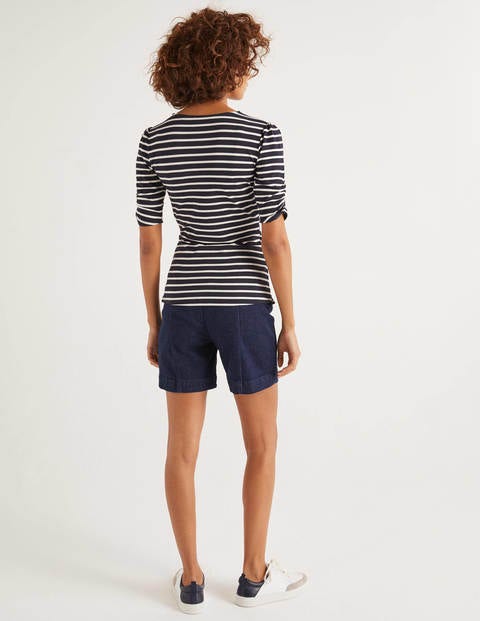 Jane Jersey Top - Navy/Ivory Stripe Jane Jersey Top - Navy/Ivory Stripe