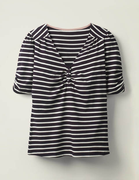 Jane Jersey Top - Navy/Ivory Stripe Jane Jersey Top - Navy/Ivory Stripe
