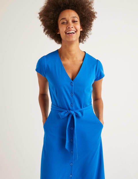 Frances Jersey Midi Dress - Bold Blue Frances Jersey Midi Dress - Bold Blue