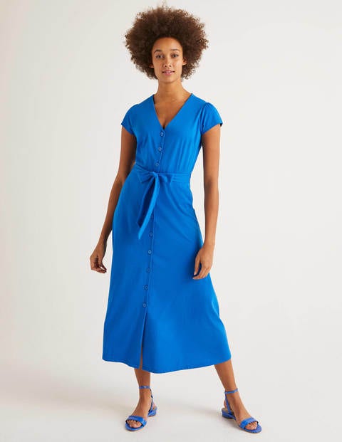 Frances Jersey Midi Dress - Bold Blue Frances Jersey Midi Dress - Bold Blue