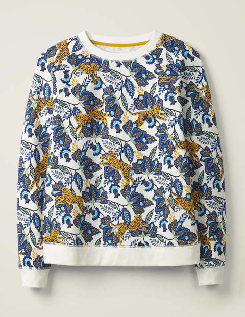 The Sweatshirt - Ivory, Cheetah Bloom The Sweatshirt - Ivory, Cheetah Bloom