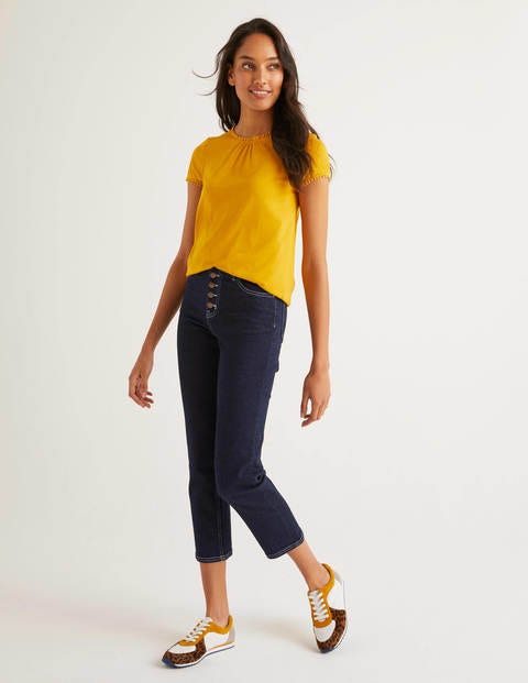 Tilda Frill Jersey Tee - Tuscan Sun Tilda Frill Jersey Tee - Tuscan Sun