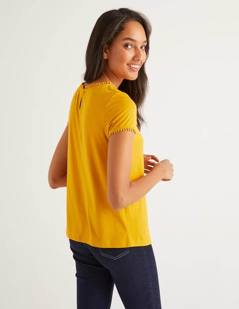 Tilda Frill Jersey Tee - Tuscan Sun Tilda Frill Jersey Tee - Tuscan Sun