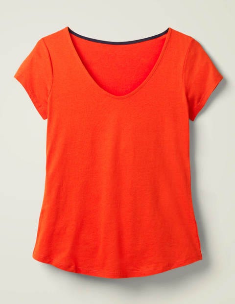 Supersoft Cap Sleeve Tee - Orange Sunset Supersoft Cap Sleeve Tee - Orange Sunset