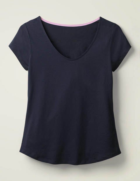 Supersoft Cap Sleeve Tee - Navy Supersoft Cap Sleeve Tee - Navy