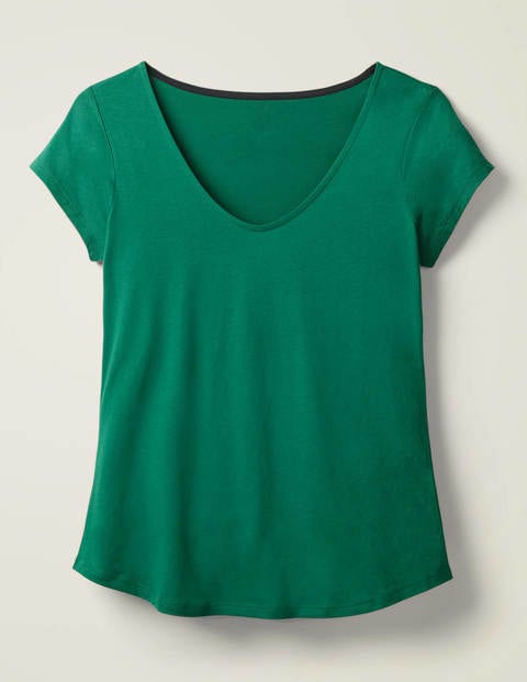 Superweiches T-Shirt Mit Flügelärmeln - Waldgrün Superweiches T-Shirt Mit Flügelärmeln - Waldgrün