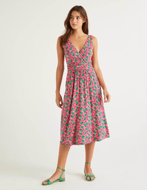 Effie Jersey Dress - Bright Camellia, Lemon Fruit Effie Jersey Dress - Bright Camellia, Lemon Fruit