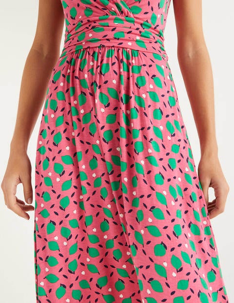 Effie Jersey Dress - Bright Camellia, Lemon Fruit Effie Jersey Dress - Bright Camellia, Lemon Fruit
