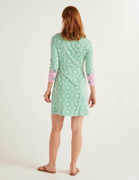 Tori Jersey Tunic - Emerald, Sun Tile Tori Jersey Tunic - Emerald, Sun Tile