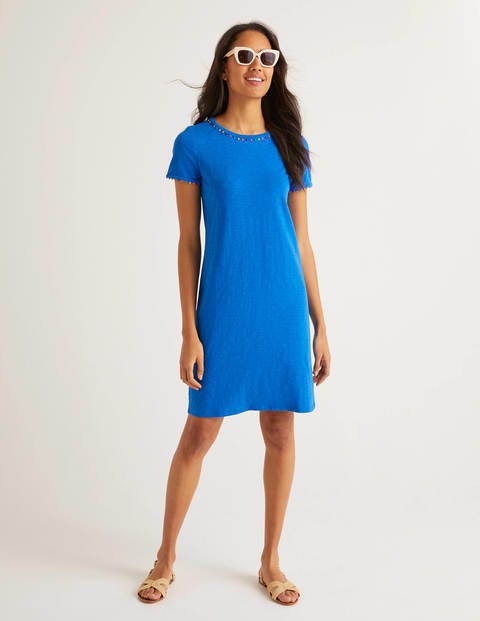 Charlie Jersey T-Shirt Dress - Bold Blue Charlie Jersey T-Shirt Dress - Bold Blue