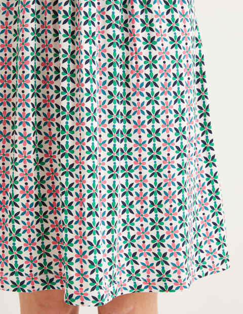 Lola Jersey Dress - Ivory, Plumeria Lola Jersey Dress - Ivory, Plumeria