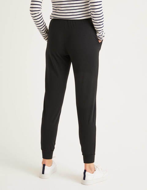 Cuffed Jersey Joggers - Black Cuffed Jersey Joggers - Black