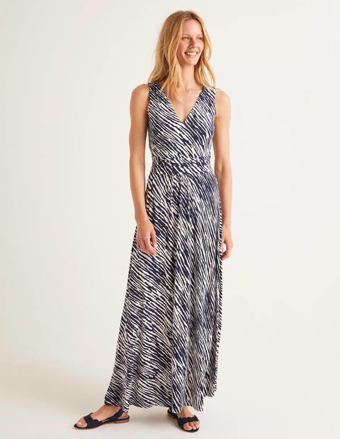 Sienna Jersey Maxi Dress - Navy, Safari Sienna Jersey Maxi Dress - Navy, Safari