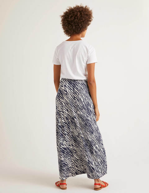 Maxirock aus Jersey - Navy, Safari Maxirock aus Jersey - Navy, Safari