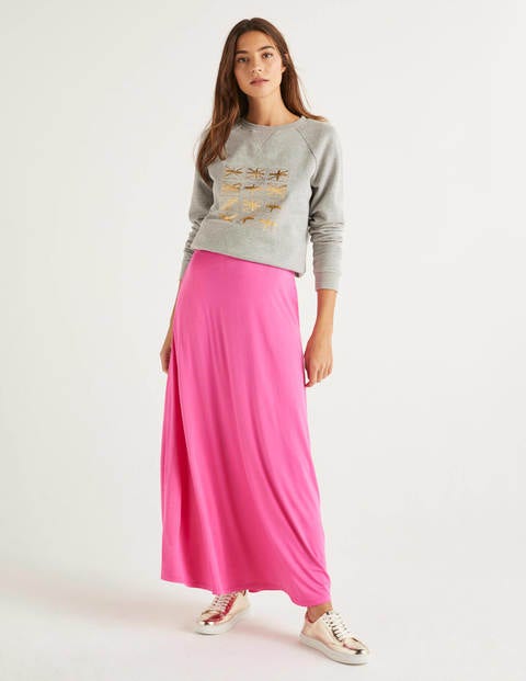 Jersey Maxi Skirt - Pop Pansy Jersey Maxi Skirt - Pop Pansy