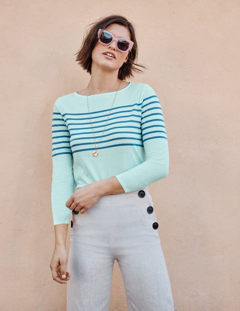 Dolores Jersey Breton - Light Surf/Sailor Blue Dolores Jersey Breton - Light Surf/Sailor Blue