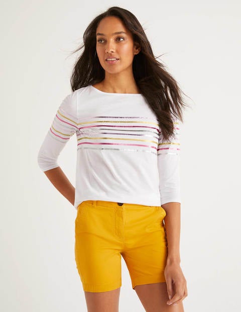 Dolores Jersey Breton - White/Multi Foil Dolores Jersey Breton - White/Multi Foil